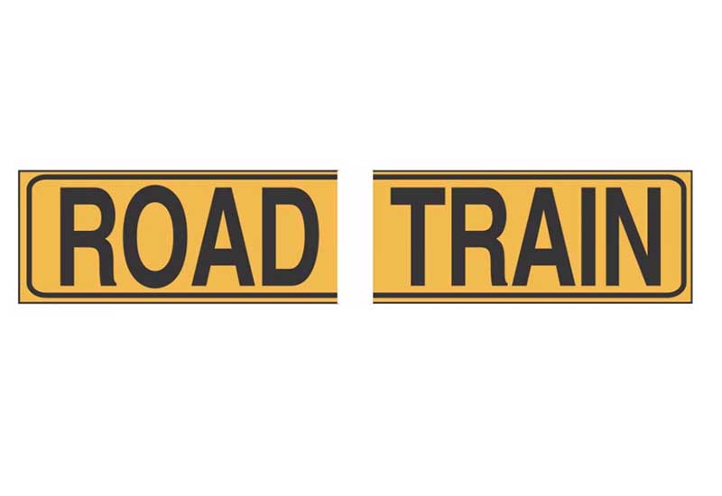 ROAD TRAIN 510 X 250MM 2 PIECE DECAL