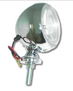 CHROME HALOGEN MIRROR LAMP 100MM