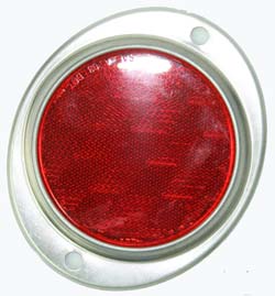 REFLECTOR IN OVAL HOUSING RED