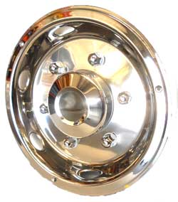 STAINLESS WHEEL COVER SUIT 17.5IN DRIVE