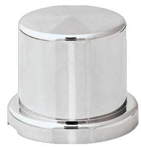 NUT COVER CHROME PLASTIC TOP HAT 19MM