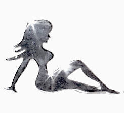 CHROME LARGE SITTING NUDE 6IN X 9IN RIGH