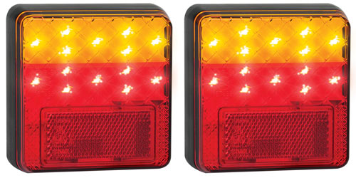 LED COMBINATION TAIL LAMP 12V TWIN PACK