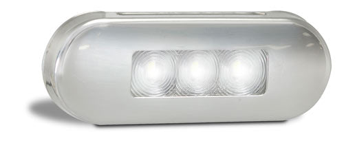 LED MARKER CLEAR/WHITE STAINLESS