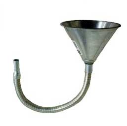 METAL FUNNEL WITH FLEXIBLE NECK