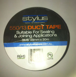 STYLUS 550/13 DUCT TAPE SILVER 48MM X 30
