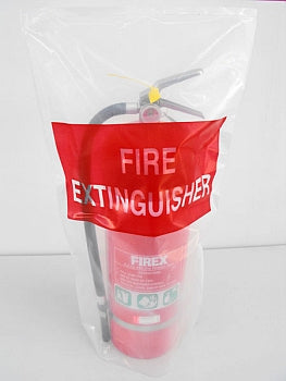 PLASTIC COVER FOR FIRE EXTINGUISHER