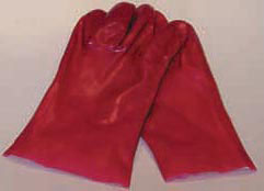 RUBBER GLOVE RED LENGTH 450MM PAIR