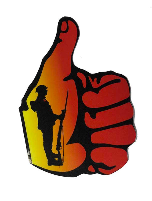 THUMBS UP DECAL ANZAC LEFT HAND