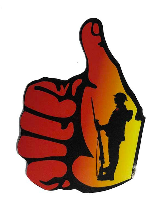 THUMBS UP DECAL ANZAC RIGHT HAND
