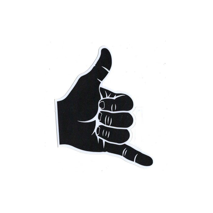 GNARLY SHAKA HAND DECAL L/H BLACK