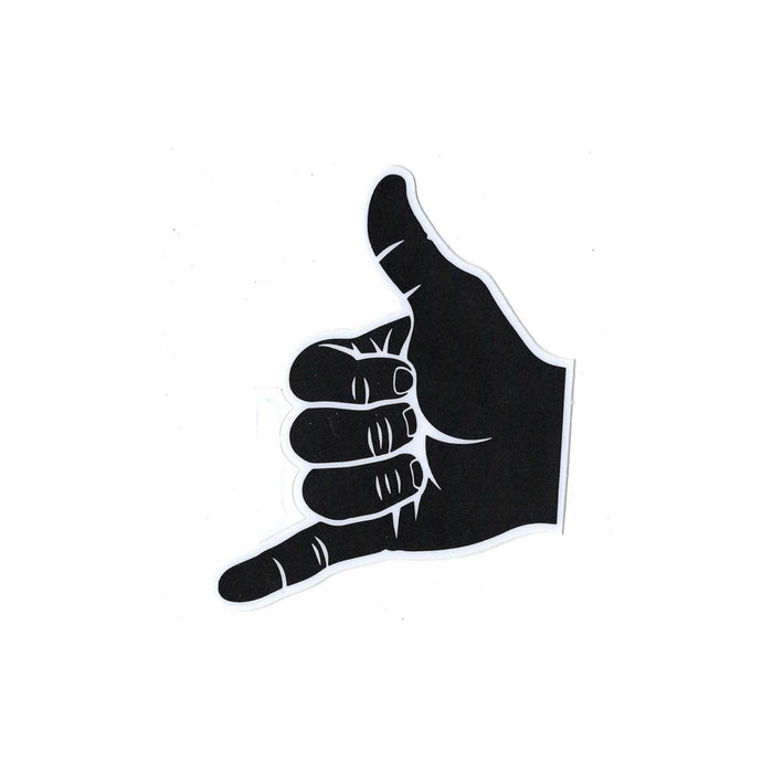 GNARLY SHAKA HAND DECAL R/H BLACK