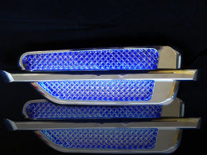 LED IMITATION AIR VENTS BLUE PAIR