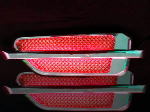 LED IMITATION AIR VENTS RED PAIR