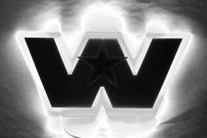 WESTERN STAR LOGO BACKGROUND LED WHITE