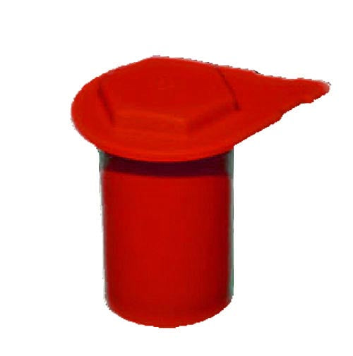 WHEELNUT INDICATOR FULL CUP RED 19MM