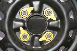 WHEELNUT INDICATOR YELLOW 21MM 13/16IN