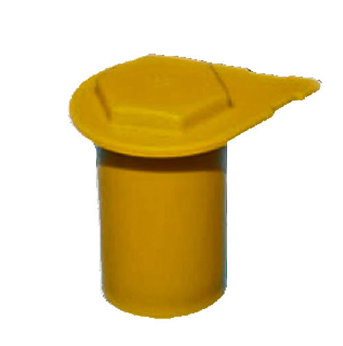 WHEELNUT INDICATOR CAP YELLOW 32MM