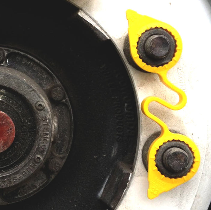 WHEELNUT INDICATOR LINK YELLOW 33MM