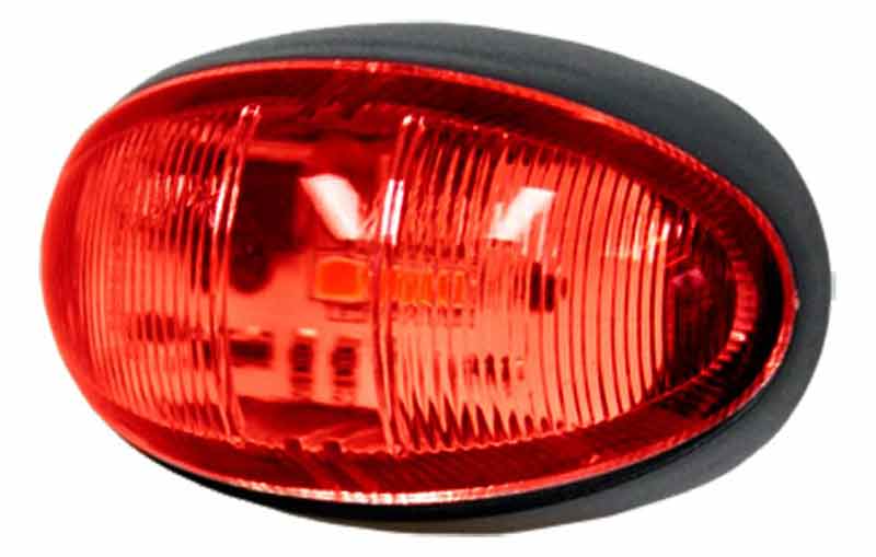 WHITEVISION LED MARKER LAMP RED 9-33V