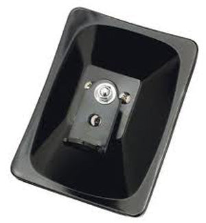 BRITAX CONVEX BLACK RECTANGULAR BOLT ON