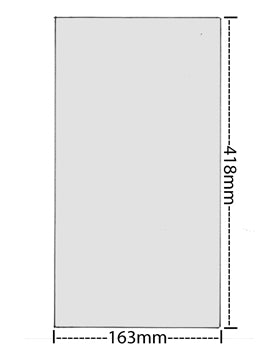 REPLACEMENT MIRROR GLASS 16IN X 6IN