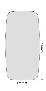 BRITAX MIRROR GLASS CONVEX