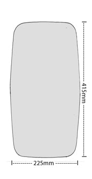 MIRROR GLASS SUIT ISUZU FRR 2008-