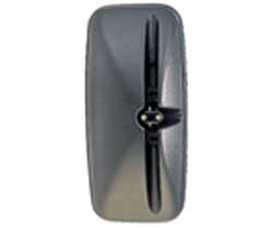 MIRROR HEAD EURO BLACK PLASTIC FLAT