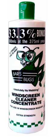 BARS BUGS WINDSCREEN CLEANER 375ML
