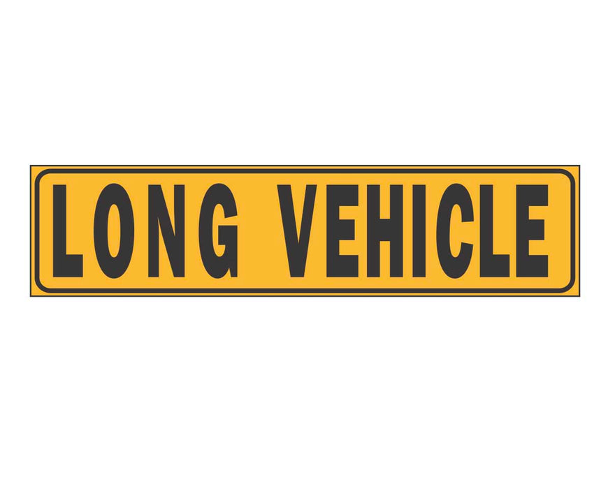 LONG VEHICLE 1020 X 250MM 1 PIECE DECAL