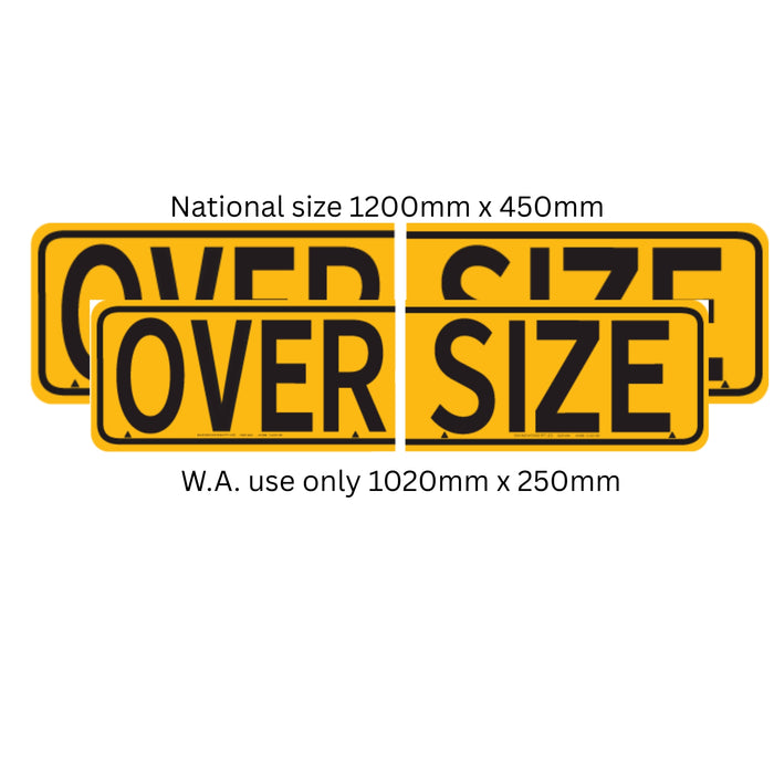 OVERSIZE  510MMX250MM  2 PIECE ALLOY WA