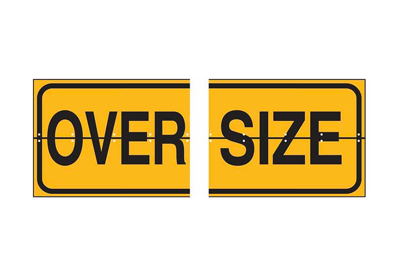 OVERSIZE 510X250MM 2PC HINGED METAL WA