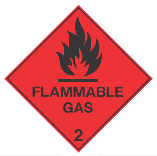 CL 2 FLAMMABLE GAS STAINLESS