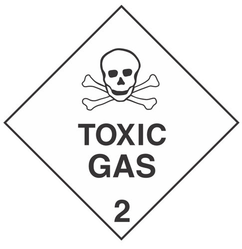 CL 2 TOXIC GAS STICKER