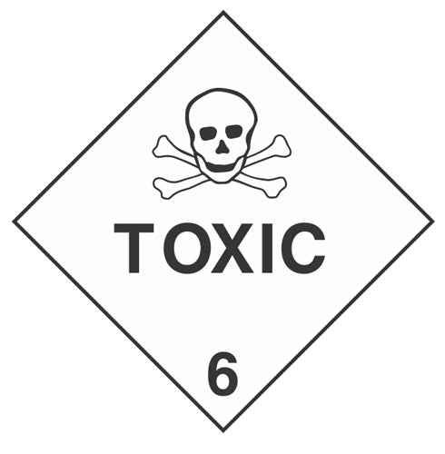 CL 6 TOXIC/POISON DECAL