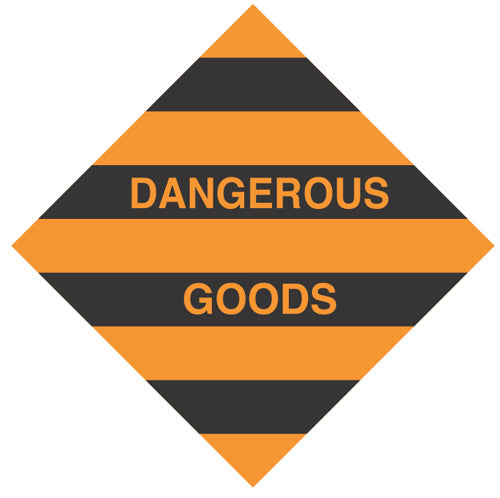 DANGEROUS GOODS YELL/BLACK DECAL
