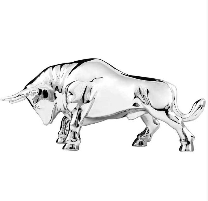 CHROME MASCOT FIGHTING BULL
