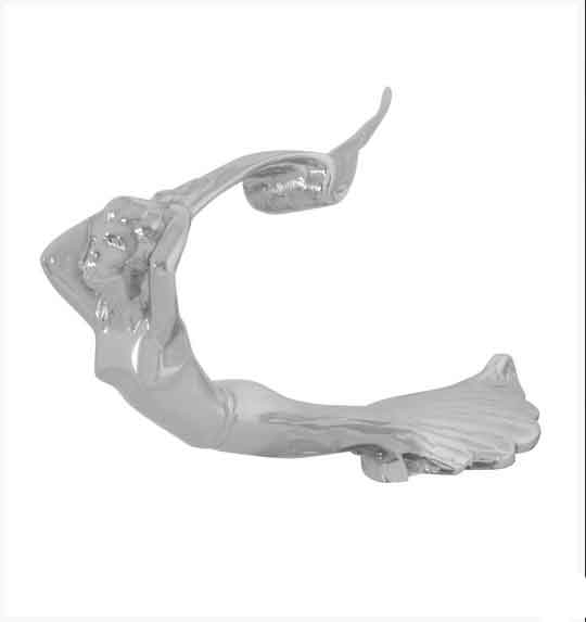 CHROME FLYING LADY HOOD ORNAMENT
