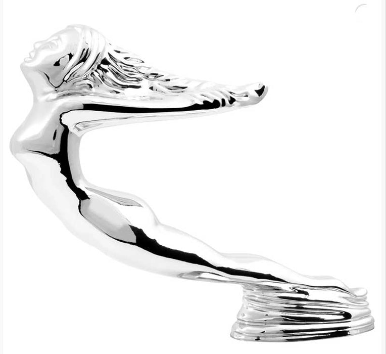 CHROME LADY MASCOT HOOD ORNAMENT