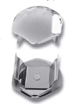 END CAP CHROME FOR INNER MUDGUARD POLE