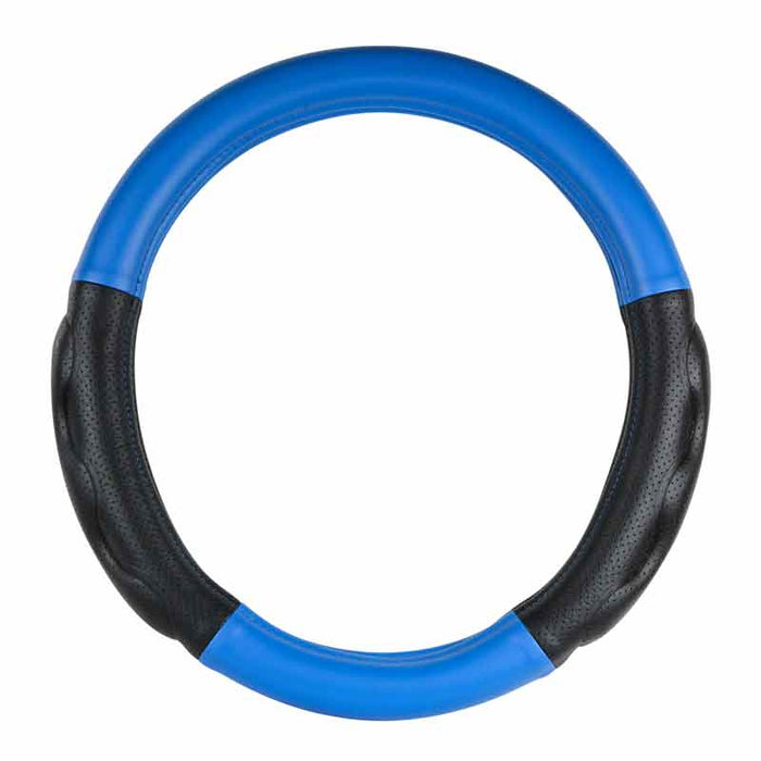 DELUXE STEERING WHEEL COVER 18 INCH BLUE