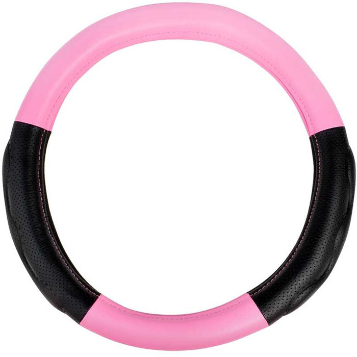 DELUXE STEERING WHEEL COVER 18 INCH PINK