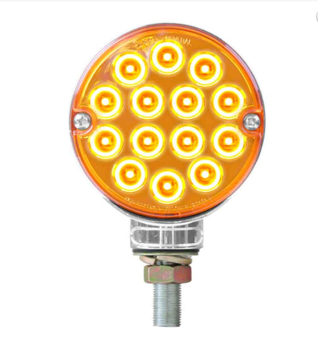 LED SINGLE POST INDICAT AMBER 75MM 12V