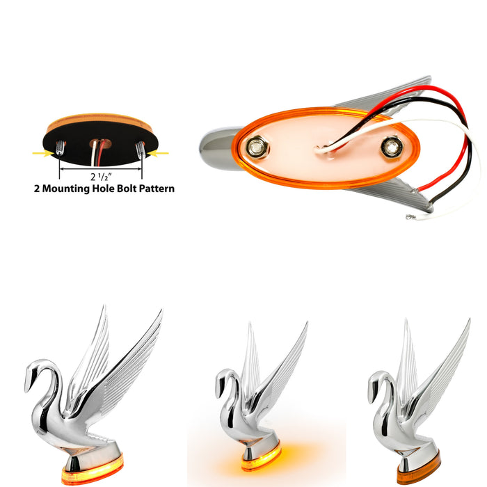 LED GLOW BASE FOR SWAN AMBER AMBER