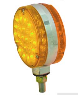 ROUND INDICATOR CLEAR/AMBER LED 12V