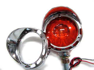 CHROME SURROUND WITH VISOR FOR 4IN LAMP