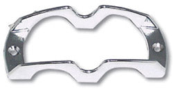 CHROME METAL LIGHT GUARD 140MM X 57MM