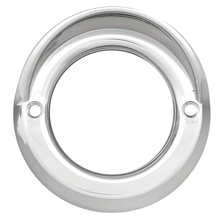 GROMMET COVER CHROME WITH VISOR 2 1/2IN