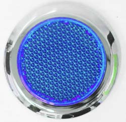 REFLECTOR 53MM BLUE CHROME RIM